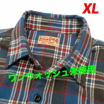 [ 미사용 새상품 ] 슈가케인 트윌 체크 워크 셔츠 SC29564
