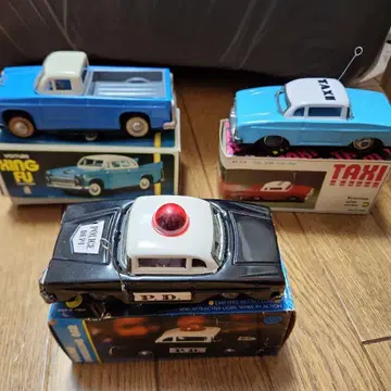 미니카 세트 택시 순찰차 트럭