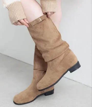 Kastane 루즈 엔지니어 부츠 베이지 37