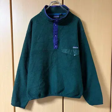 Patagonia 플리스 L 신틸라 90s 다크 그린 퍼플