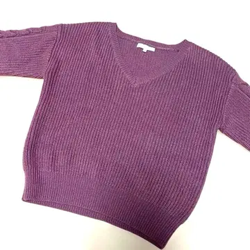 프로포션 바디 드레싱 V넥 라메 니트