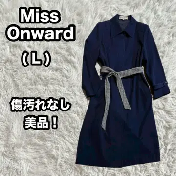 [ Miss Onward ] 일본제 노카라 롱 코트 L 체크 안감