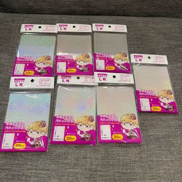 세리아 PP 클리어 포켓 홀로그램 타입 L판 사이즈 대응 20매입 7점