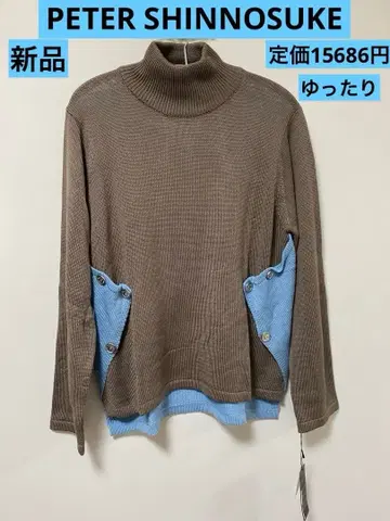 PETER SHINNOSUKE 니트 튜닉 새상품 정가 15,686엔