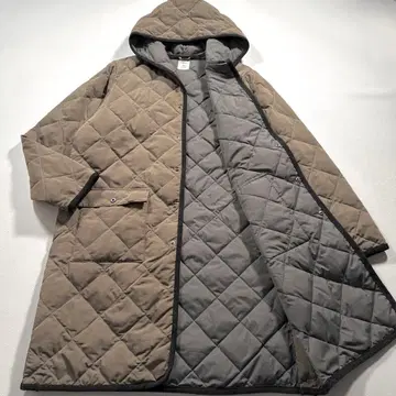 미사용급 TAION 저널 스탠다드 별주 롱 퀼팅 코트