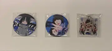 아노짱 캔뱃지 & 키링 3개 세트