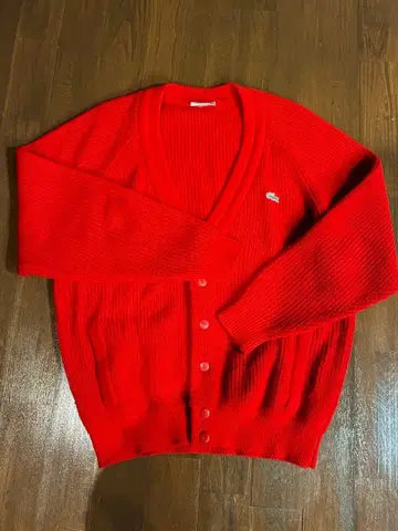 70s 스페인산 LACOSTE 라코스테 아크릴 니트 가디건