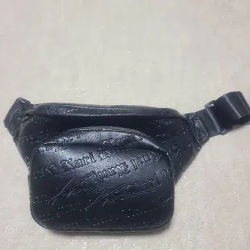 칼카니 로고 블랙 바디백