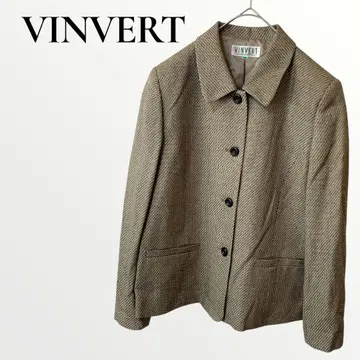 VINVERT 여성용 자켓 실크 베이지 긴팔 [ M ] 가을/겨울