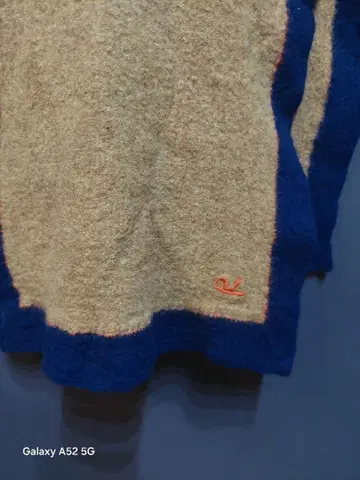 45R 45rpm 머플러 네이비 브라운