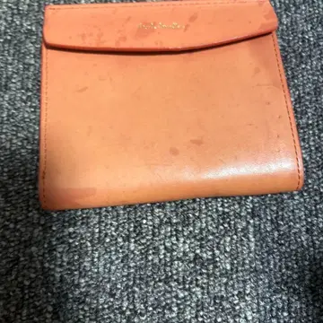 오렌지 접이식 지갑 카드 슬롯 포함