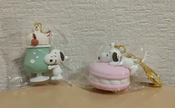 스누피 미니 피규어 키링 2개