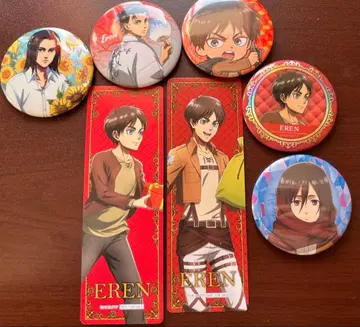 진격의 거인 캔뱃지 책갈피 파샤코레 엘렌 미카사 알민 리바이
