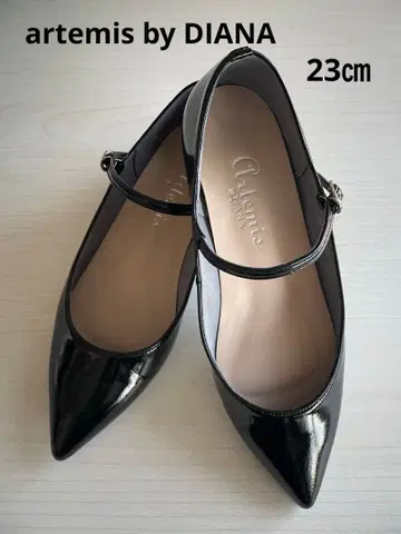 아르테미스 바이 다이애나 플랫 펌프스 23cm 블랙