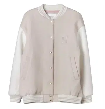 Her lip to H 로고 바시티 재킷