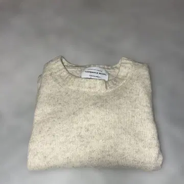 태즈메이니아 울 크루넥 스웨터 크림 B:MING by BEAMS