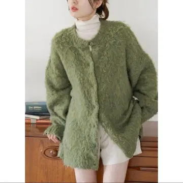 Kastane MIX 기모 가운 그린