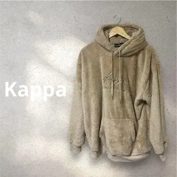 [초레어 복슬복슬] Kappa 보아 후드티 후디 M 베이지 속기모