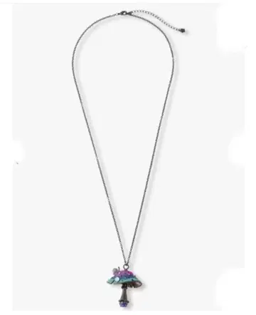 버섯 모티브 목걸이