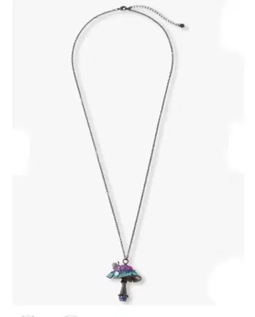 버섯 모양 펜던트 목걸이