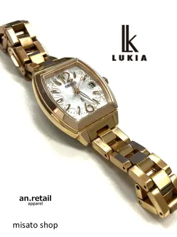 SEIKO 세이코 여성용 손목시계 루키아 V137-0AR0 솔라 새상품급