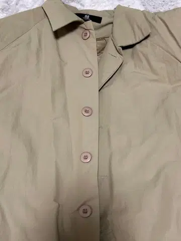 CAMBIO 코튼 나일론 코트 카키