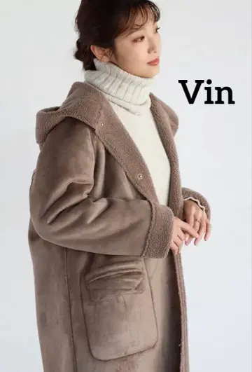 야마다야 Vin 무스탕 보아 리버서블 코트