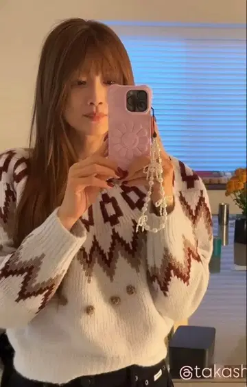 코엘 노르딕 무늬 니트