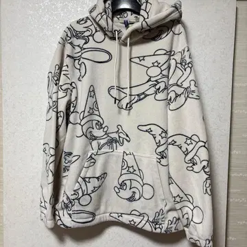 빅 사이즈 미키 플리스 후드티