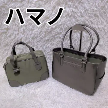 [ 새상품급 ] 하마노 가죽 공예 핸드백 토트백 2way 그린