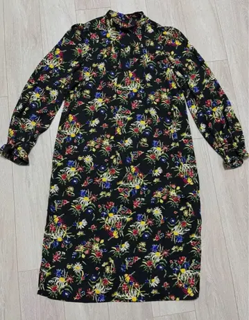 MACPHEE 맥피 플라워 프린트 원피스 M