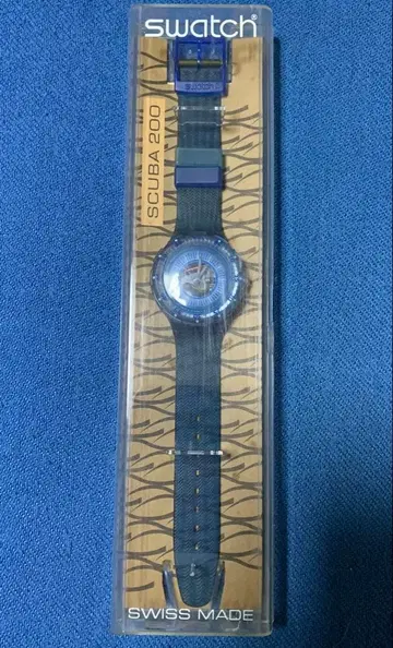 swatch SCUBA 200 손목시계 네이비 200m 방수