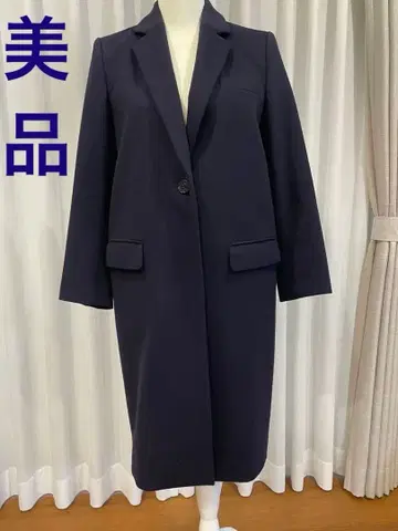 theory luxe 체스터 코트 네이비 038