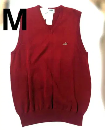 크로커다일 빨간색 V넥 베스트 M 빨간 베스트 M