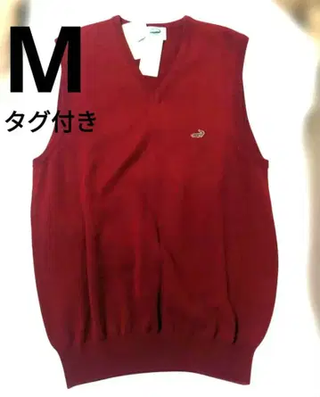 크로커다일 빨간색 V넥 베스트 M 빨간 베스트 M