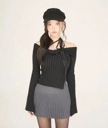 [ YILON MADE ] Twinkle offshoulder knit