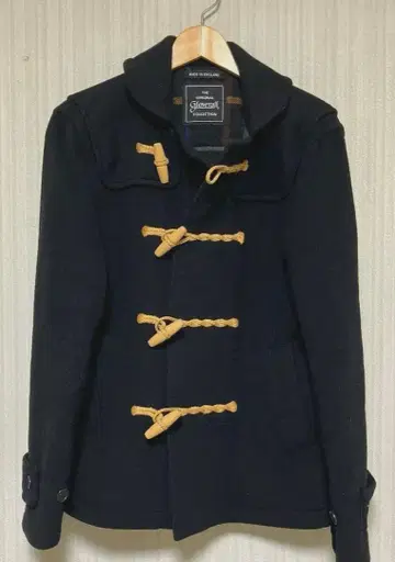 Gloverall 더플 코트 블랙 울 소재