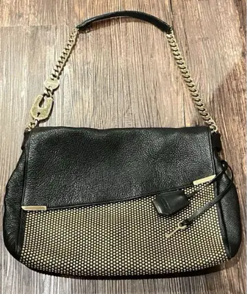 JIMMY CHOO 지미추 숄더백 스터드 가죽 천연 가죽 블랙