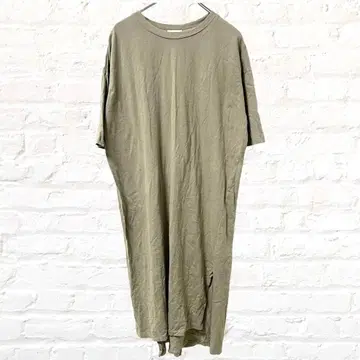 earth 어스뮤직에코로지 롱 원피스 티셔츠 반팔