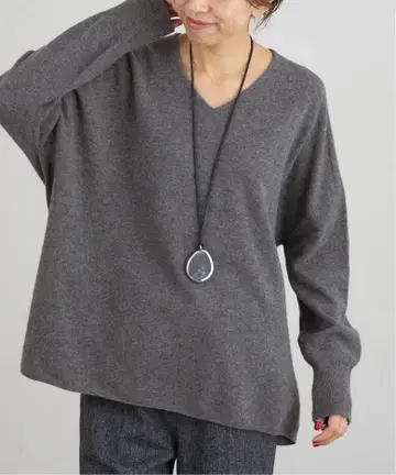 IENA 2025AW Fine 뉴질랜드 울 뉘앙스 V 풀오버