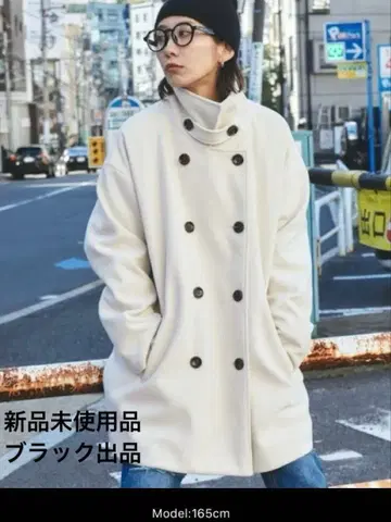 안티로자 홀리데이 스탠드 칼라 3way 코트 블랙