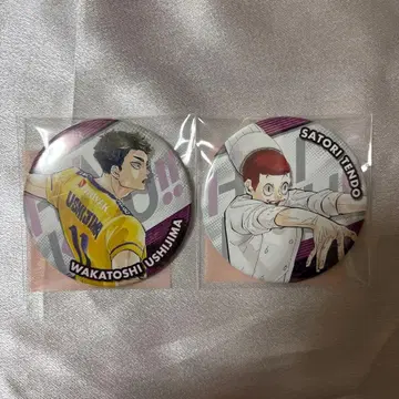 하이큐 컬렉션 캔뱃지 - 우시지마 와카토시, 텐도 사토리