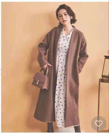 NOELA 브라운 롱 코트 S 사이즈