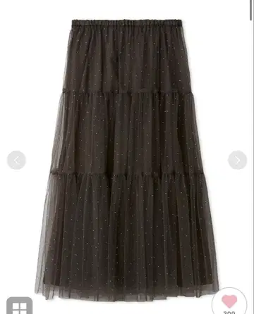 티어드 튤 큐빅 스커트