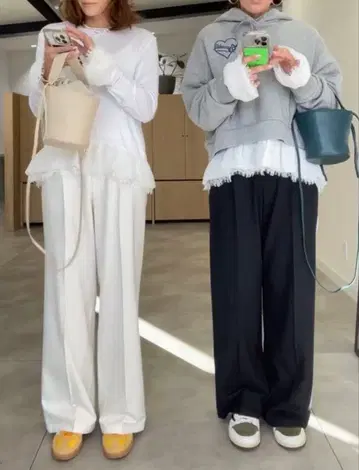 gypsohila match long tee short 화이트 새상품