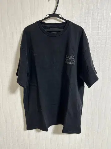 WIND AND SEA x DENHAM 덴함 T셔츠 블랙