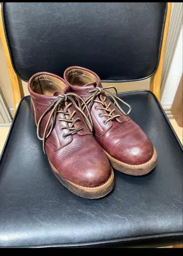 롤링 더블 트리오 워크 부츠 버건디