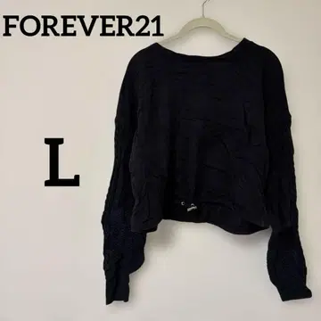 새상품급 FOREVER21 [ L ] 블랙 긴팔 상의