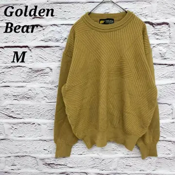 골든 베어 [ M ] 크루넥 긴팔 니트 스웨터 울 오크
