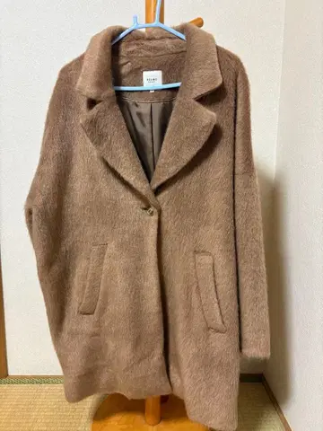 BEAMS HEART 브라운 체스터 코트 M